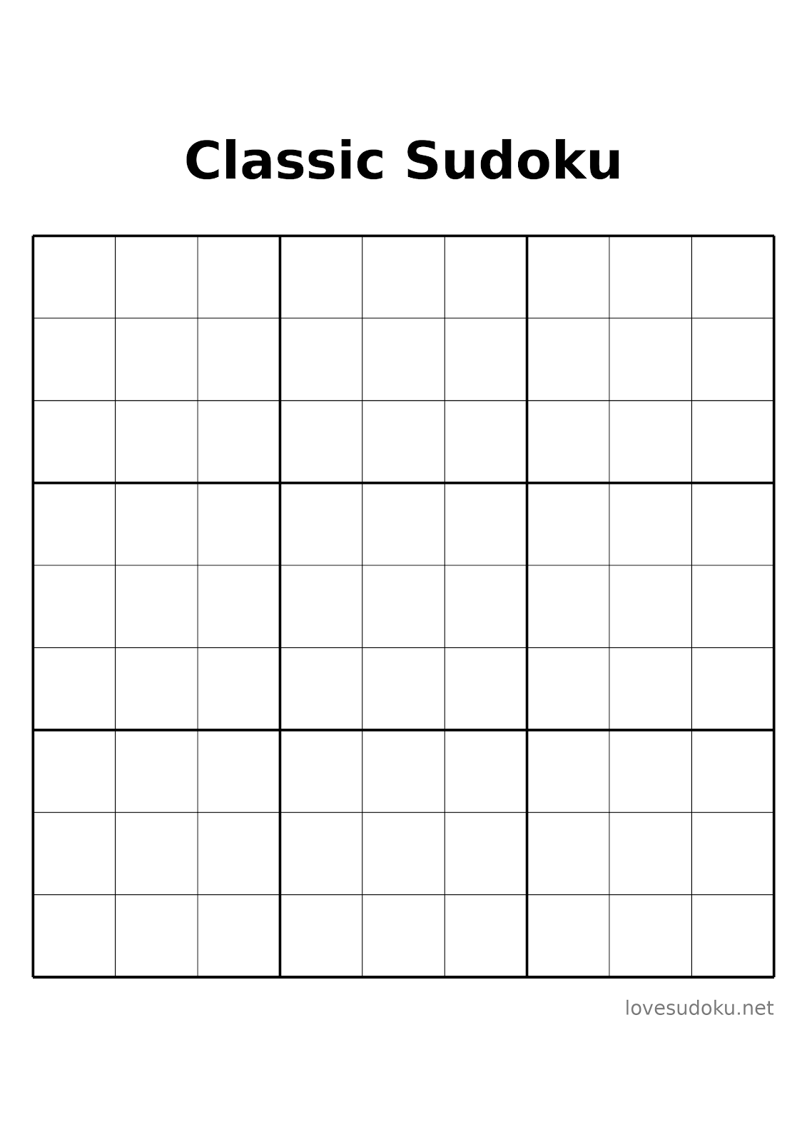 sudoku blanks
